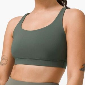 Lululemon Energy Longline Bra Smoked Spruce Size 4